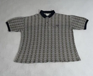 Vintage Sergio Tacchini Floral Polo Shirt Hawaiian Large Hip Hop Designer 90s - Picture 1 of 7