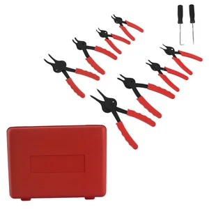 10pcs Circlip Pliers Set For Vehicle Farm Equipment Retaining Ring Tool 1-2.3mm - Picture 1 of 9
