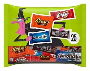 Hershey's Chocolate Assortment 25Pack (372g) American Halloween- Reese's, KitKat - Picture 1 of 1