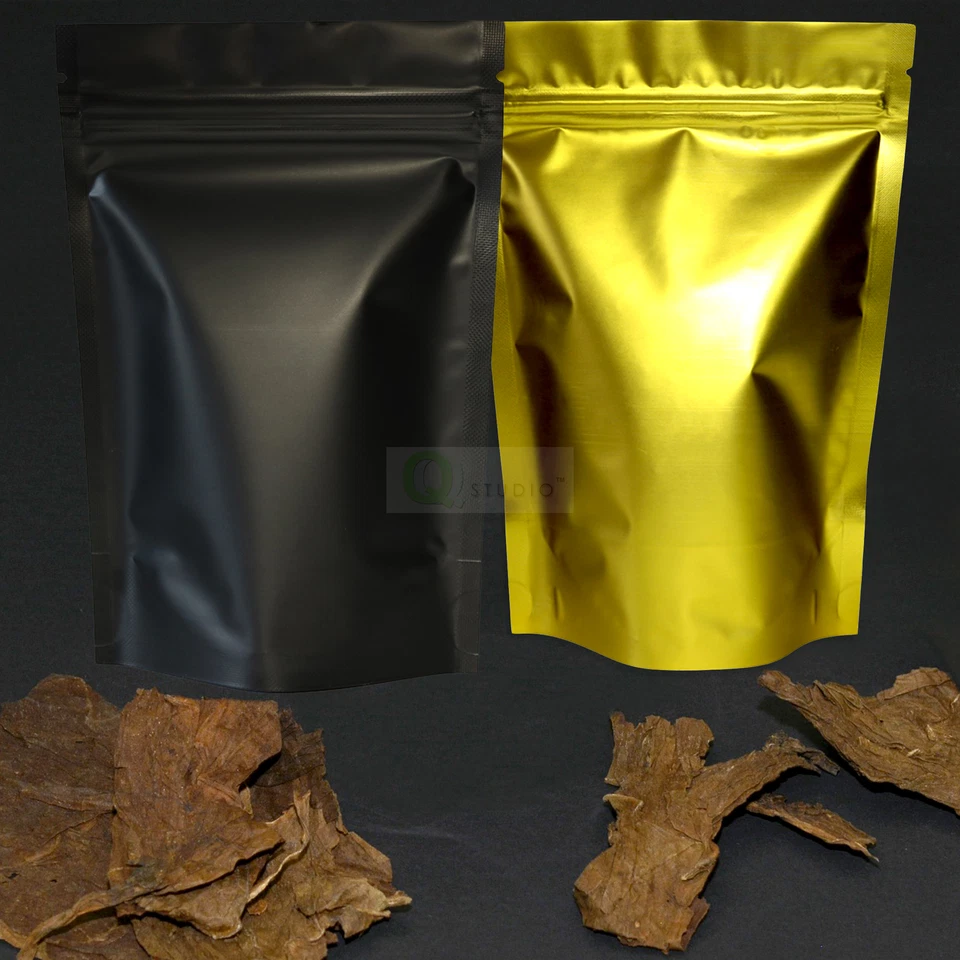100 Resealable Zip Mylar Packaging Bags for Jerky Products, Smell Proof Bags - Image 1 of 4