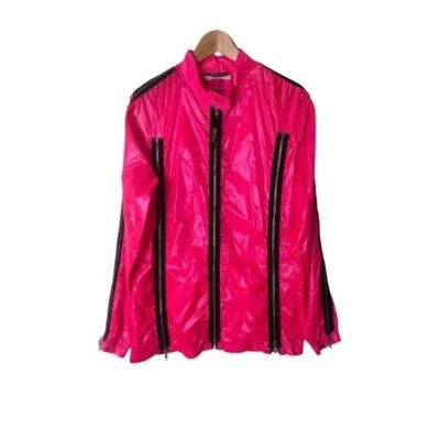 Chaqueta de nailon vintage años 80 Snugpak rosa neón cremallera 1031 Foto 1 de 4