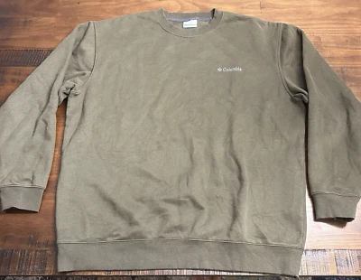 Columbia Sweatshirt Men's Size XL  Brown Embroidered Logo Hiking Outdoor Camp - Image 1 of 4