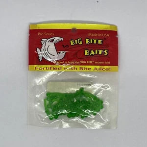 Big Bite Baits Green 2” Ballzy Soft Bait Panfish & Trout Soft Plastic Bait - Picture 1 of 6