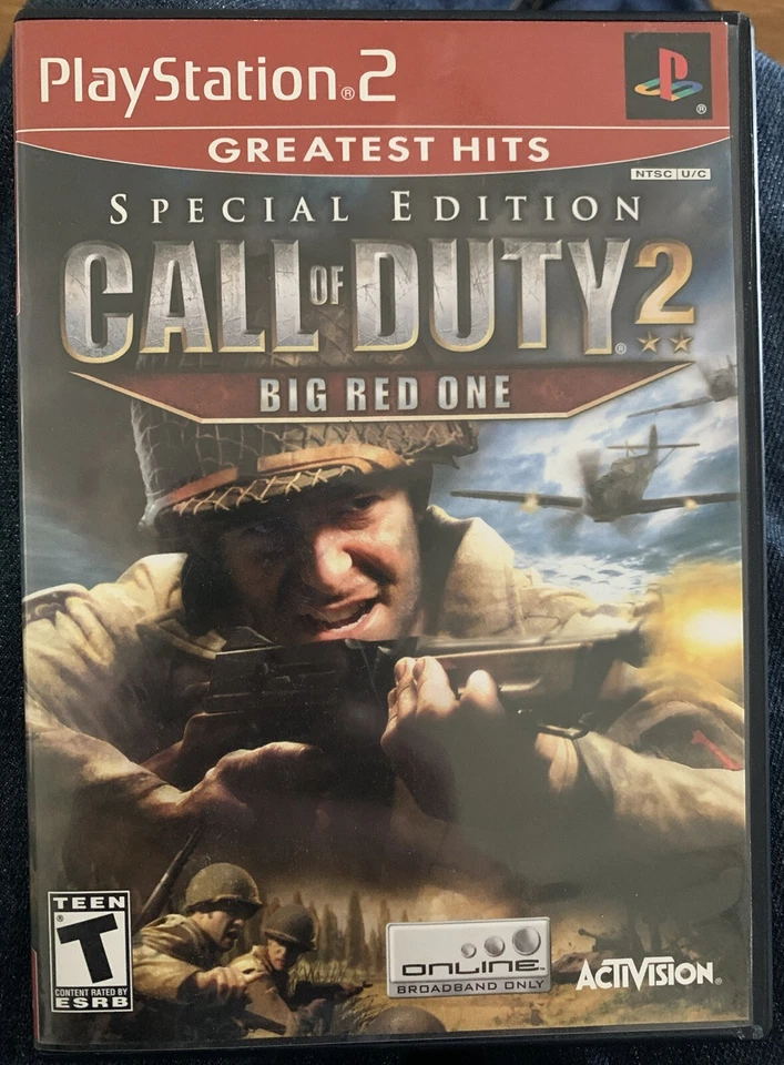 Call of Duty 2: Big Red One Enhanced Greatest Hits ( PS 2, 2005) Complete - Image 1 of 1
