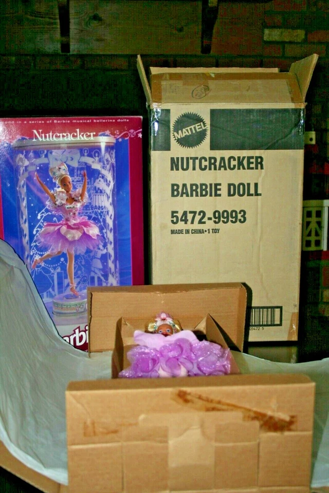 Vintage 1991 Mattel Barbie Nutcracker Musical Ballerina