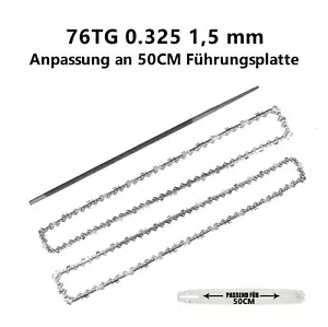 2 x Sägekette 76TG 0.325 1,5 mm Timberpro Timbertech Husqvarna Stihl - Bild 1 von 8
