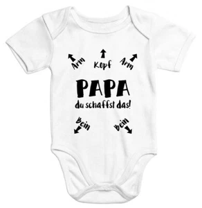 Short Sleeve Baby Bodysuit Dad You Can Do The Funny Romper Organic Cotton Boy - Picture 1 of 5