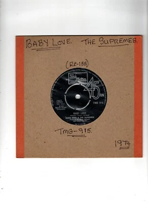 THE SUPREMES - BABY LOVE / ASK ANY GIRL. UK MOTOWN 1974 RE-ISS 7". N/MINT - Image 1 of 3