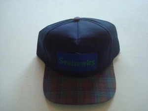 SEATTLE SEAHAWKS PLAID     80S  90S SNAPBACK HAT CAP VINTAGE S1 - Picture 1 of 5