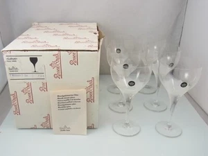Rosenthal Studio Line Lotus Shape 24000/ 6X Relief Wine Glasses R. Latham - Picture 1 of 9