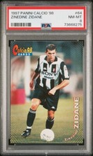 1997-98 Panini Calcio 98 Zinedine Zidane #64 PSA 8