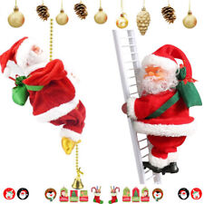 1pc Electric Christmas Santa Claus Musical Toy Climbing Rope Ladder For Xmas Dec