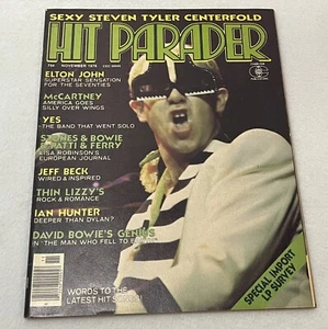 Hit Parader November 1976 - Elton John No 148 Steven Tyler Centerfold - Imagen 1 de 2