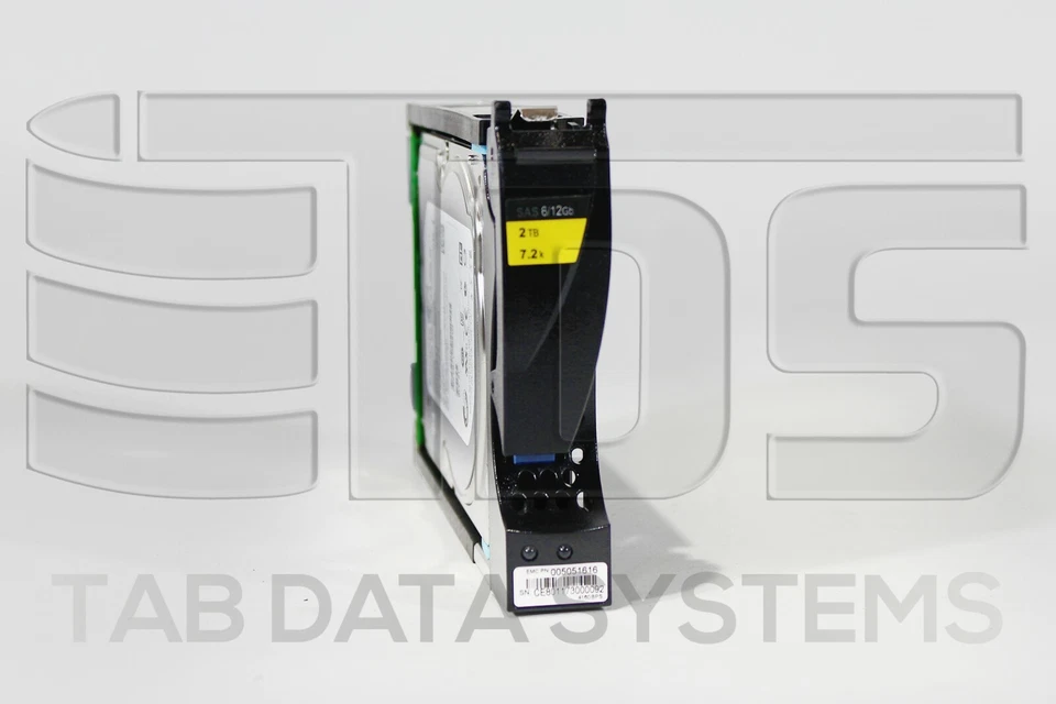 EMC 005051616 2TB 7.2K 3.5" 12Gb NLSAS HDD D3-VS07-2000 Unity 300 400 500 600  - Image 1 of 1