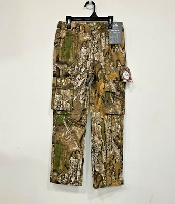 Realtree APX  CAMO Camouflage 6 Pocket CARGO PANTS Youth Large (10-12) Hunting - Image 1 of 4