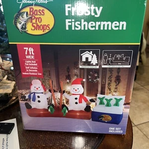 Bass Pro Navidad Inflable Pesca Escarchada 4”X7” W Nuevo En Caja - Imagen 1 de 8