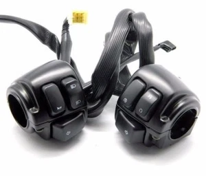 Interruptores de control de manillar de motocicleta de 1" + arnés de cableado para Sportster Dyna XL - Imagen 1 de 6