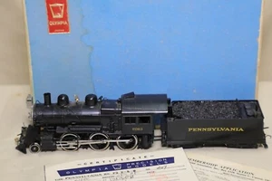 Olympia Crafts Brass 410P Pennsylvania RR #2063 F3, 2-6-0 w/ tender (see video) - Picture 1 of 23