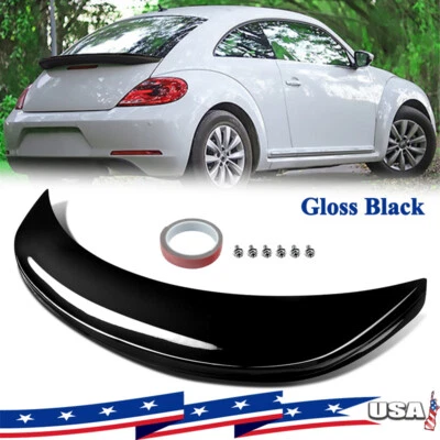 Gloss Black Rear Trunk Spoiler Wing For Volkswagen VW Beetle Hatchback 2012-2019 Foto 1 de 4