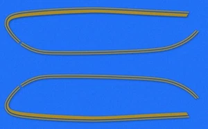 1975 Suzuki T500M Tank Stripe Set - Picture 1 of 2