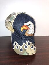 Eagle hat Hunter Green Camouflage Cap Hat adult size Blue Ocean Embroidered