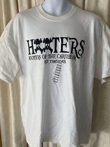 Hooters Vintage T Shirt  PIRATES OF THE CARIBBEAN St Thomas Size 2 XL - Picture 1 of 3
