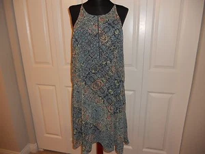 Neu mit Etikett BCBGENERATION BEDRUCKTES ÄRMELLOSES A-LINIENKLEID GRÖSSE LARGE - Bild 1 von 12