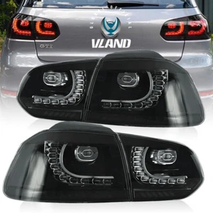 VLAND Tail Lights SMOKED Rear Brake Lamps For VW Golf VI MK6 GTI R 2010-2014 L+R - Picture 1 of 14
