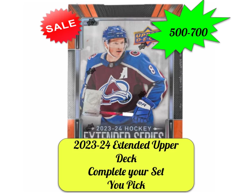 2023-24 Upper Deck Extended Series Hockey #500-700 You Pick Your Cards - Image 1 of 1