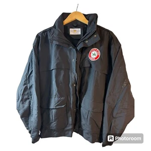 Flying Cross Mens Ohio State Coat L Black Nylon Puffer Jacket Buckeyes Logo - Picture 1 of 9