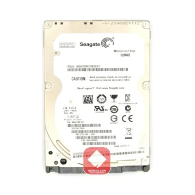 Seagate Momentus Thin Hard Disk Interno 2,5 320Gb Sata 5400 RPM 16Mb ST320LT020 - Immagine 1 di 2