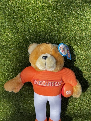 Vintage 1992 Good Stuff NFL Buccaneers Bear Plush 12" Cover