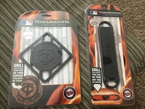 Team Branders MLB Baseball Minnesota Twins Burger Hot Dog Branders Cast Iron New - Picture 1 of 2