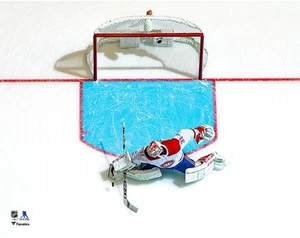 Carey Price Montreal Canadiens White Jersey Overhead Pad Save 11" x 14" Photo - Picture 1 of 1