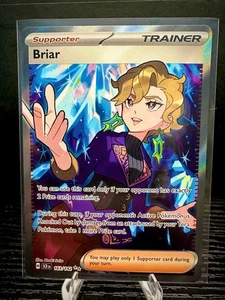 Briar 163/142 Ultra Raro Arte Completo Entrenador Corona Estelar Pokemon TCG Tarjeta Casi Nuevo - Imagen 1 de 2