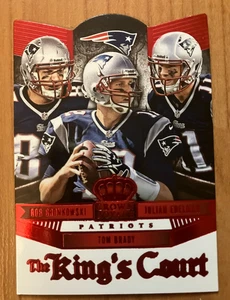 2014 Panini Crown Royale #KC15 The King's Court with Tom Brady & Rob Gronkowski - Picture 1 of 1
