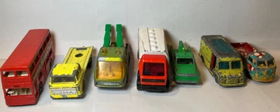 7x 1960/70s Trucks Matchbox Superfast, Husky, Majorette, Marx - Commer, VW, DAF - Image 1 of 4