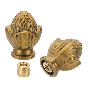 36 x 28mm Lamp Finials Caps Knob 2 Set Solid Lamp Shade Top Decoration Screw ... - Picture 1 of 7