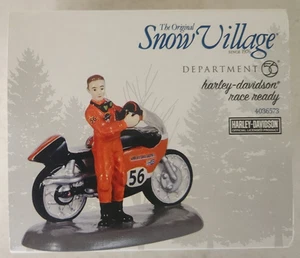 Harley Davidson Race Ready Department 56 Snow Village Dept 4036573 BRANDNEU Acc - Bild 1 von 5