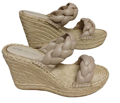 SANDALIA ALPARGATA CUÑA TRENZADA OLIVIA por Kenneth Cole Talla 9.5M Foto 1 de 4