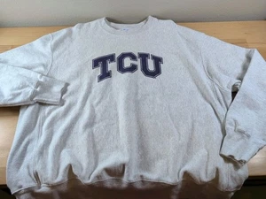 TCU Horned Frogs Sweatshirt Champion Reverse Weave grau Herren 2XL Langarm - Bild 1 von 7