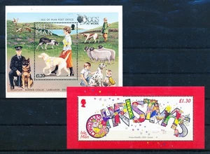 LS55870 Isle of Man service dogs christmas holidays sheets MNH - Picture 1 of 1