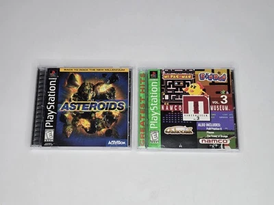 Asteroids & Namco Museum Vol 3 PS1 Sony PlayStation 1 CIB Complete Tested - Image 1 of 4