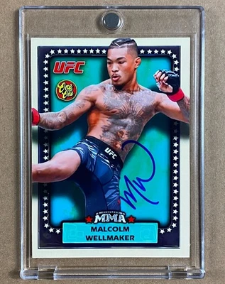 UFC/MMA MALCOLM WELLMAKER AUTOGRAPH 2025 RARE CUSTOM 1/1 TRADING CARD + CASE - Image 1 of 2