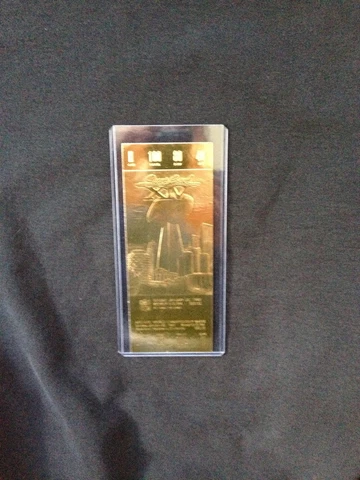 Los Angeles Rams vs. Pittsburgh Steelers Super Bowl XIV 22kt Gold Ticket (NEW) Cover