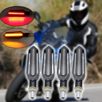 For Yamaha fz1 fazer fz8 xj6 fz6 turn signal Lights Flowing flicker led Blinkers - Image 1 of 4
