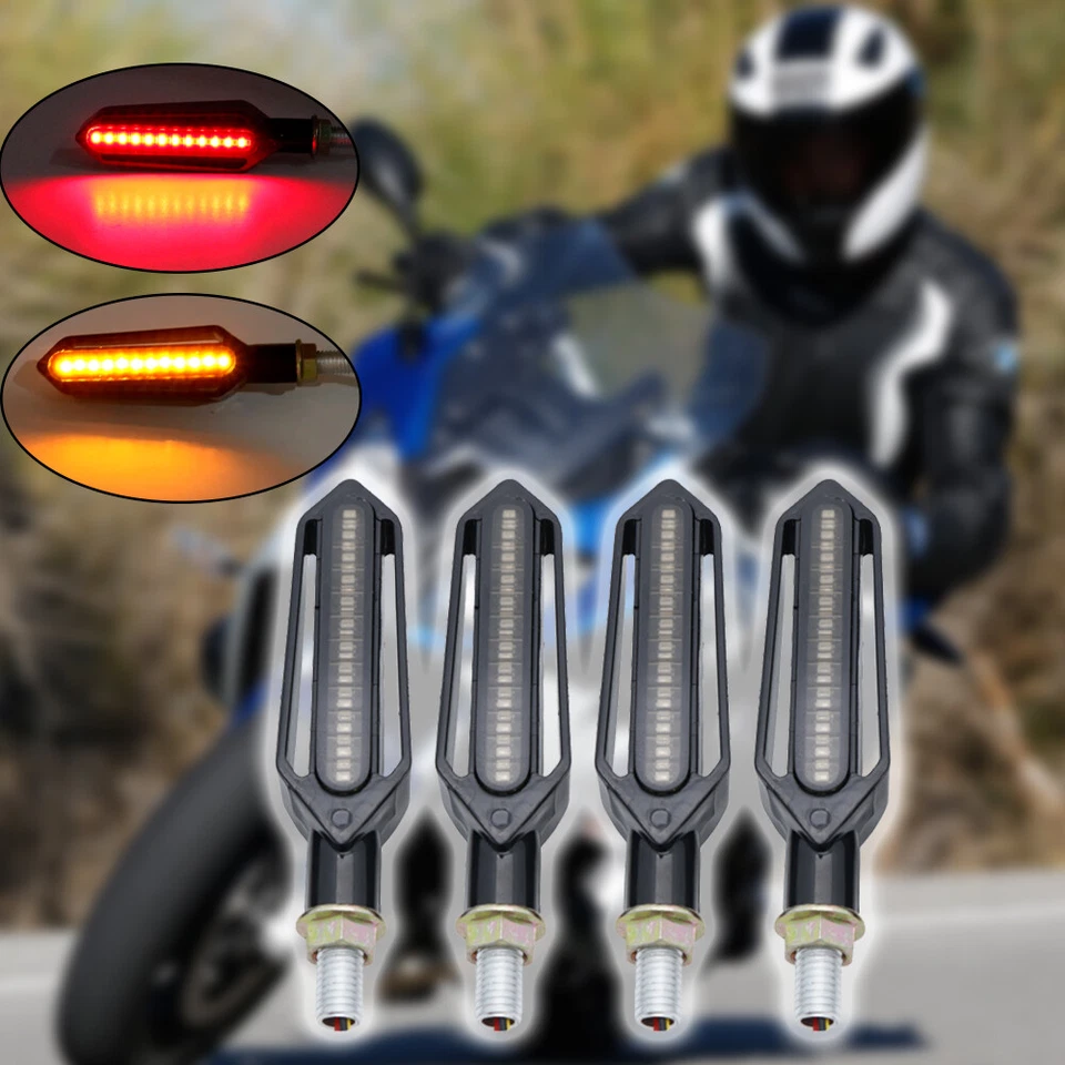 For Yamaha fz1 fazer fz8 xj6 fz6 turn signal Lights Flowing flicker led Blinkers - Image 1 of 4