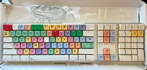 Apple A1048 Logic USB Keyboard Apple Adobe Illustrator Logickeyboard Untested - Picture 1 of 2