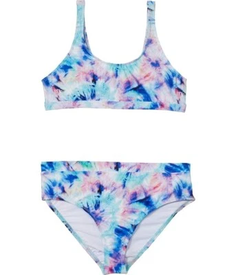 Splendid L76712 Niñas Azul Multi Tie Dye Conjunto de Natación Lateral Brillante Talla 12 Foto 1 de 4