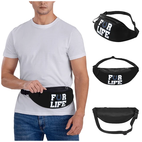 Indianapolis Colts For Life Running Belt Outdoor Camping Waist Bag Zip Bag Cover